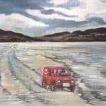 Keith the Post, Crossing the Strand, Oransay: Greeting Cards & Prints