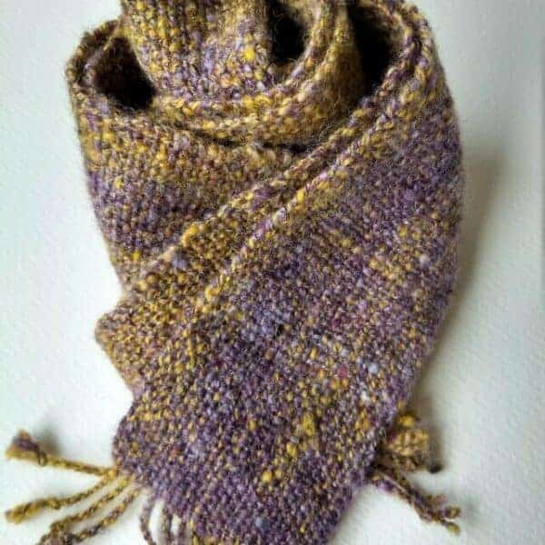 Handwoven Skinny Scarf - Made in Shetland