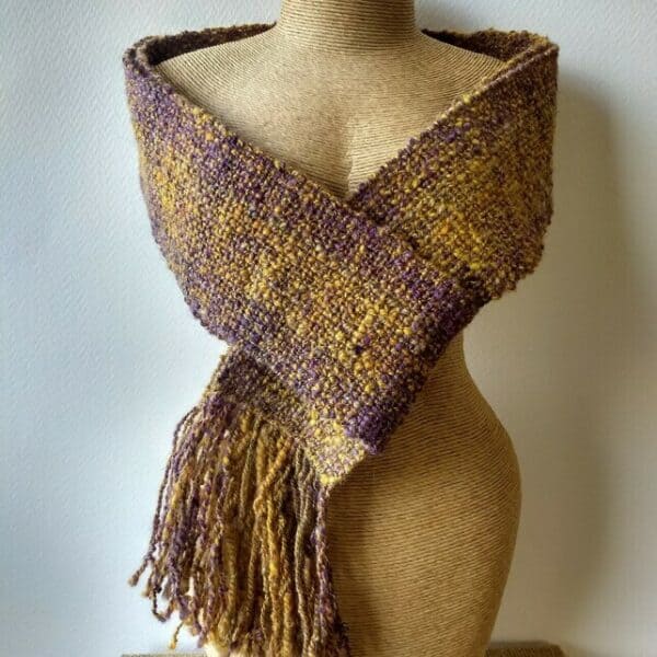 Handwoven Skinny Scarf - Made in Shetland