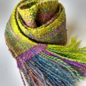 Handwoven Skinny Scarf - Made in Shetland - Image 1
