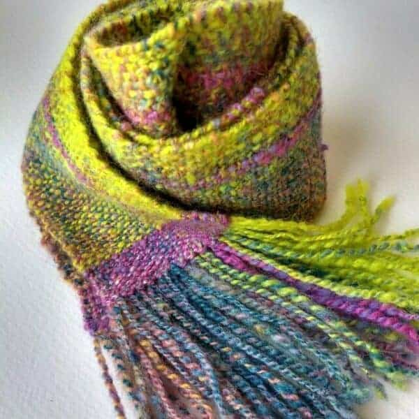 Handwoven Skinny Scarf - Made in Shetland
