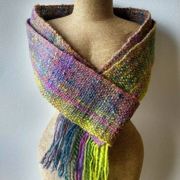 Handwoven Skinny Scarf - Made in Shetland