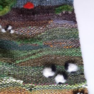 handspun weaving on driftwood - handmade by Helbies Handmade (view 3)