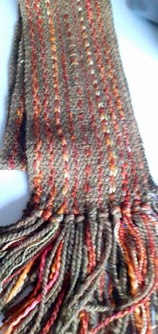 Handwoven Handspun Ladies Scarf