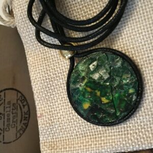 Hand Painted Egg Shell Pendant - Image 2