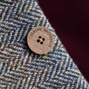 Harris Tweed Waistcoat - Transatlantic Autos - handmade by Elaine Mackenzie & Co (view 4)
