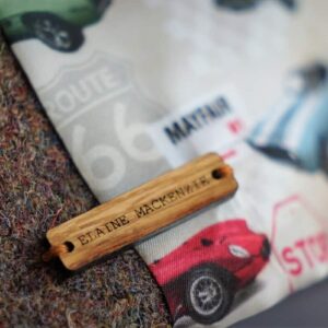 Harris Tweed Waistcoat - Transatlantic Autos - handmade by Elaine Mackenzie & Co (view 5)