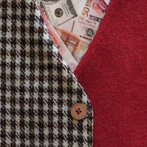 Harris Tweed Waistcoat - Multi Currency - handmade by Elaine Mackenzie & Co (view 6)