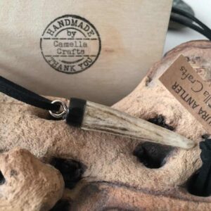 Jura Antler Pendant - handmade by Camella Crafts