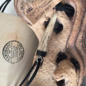 Jura Antler Pendant - handmade by Camella Crafts (view 2)