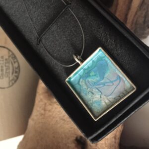 Hand Painted Pendant - handmade by Camella Crafts (view 2)