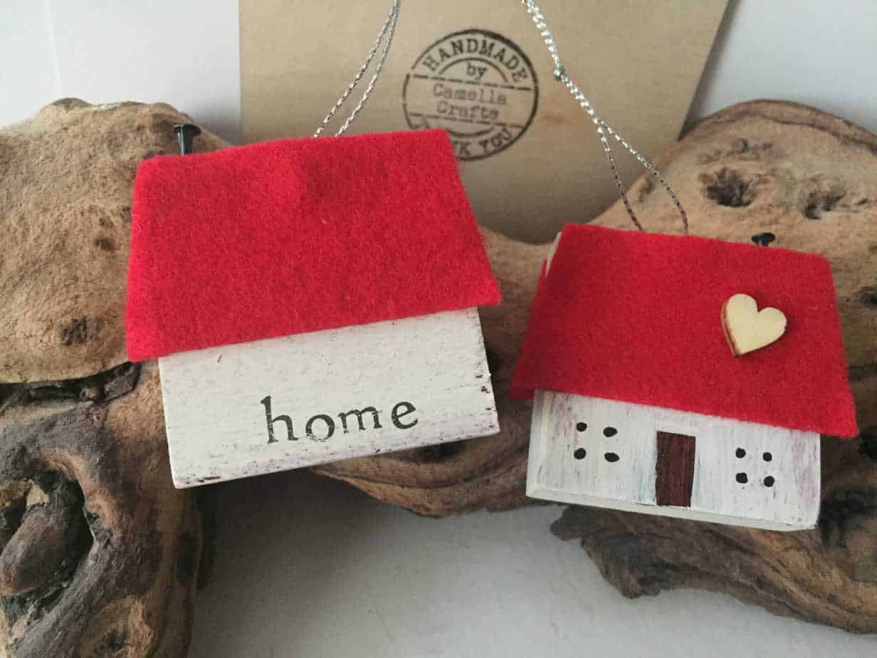 Wee Hanging Cottage - handmade by Camella Crafts