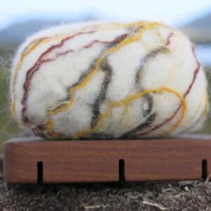 Felted soap: Caoran - handmade by Rebecca Cotton Studio (view 2)
