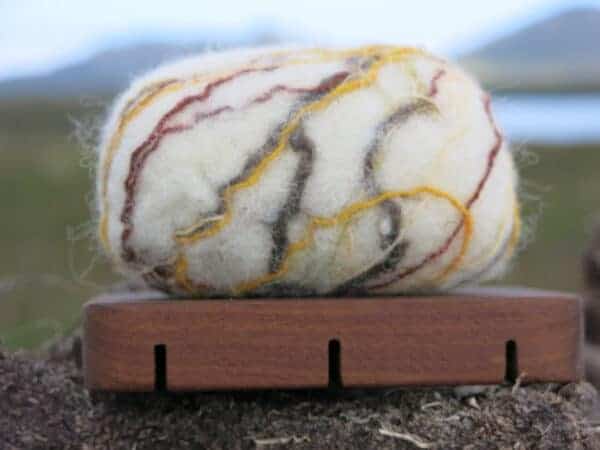 Felted soap: Caoran - handmade by Rebecca Cotton Studio (view 2)