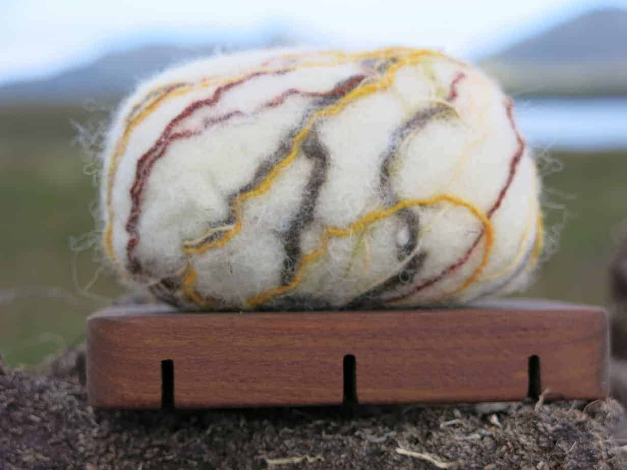 Felted soap: Caoran - handmade by Rebecca Cotton Studio (view 2)