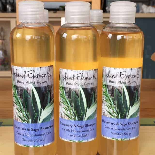 Rosemary and Sage Shampoo - handmade by Island Elements