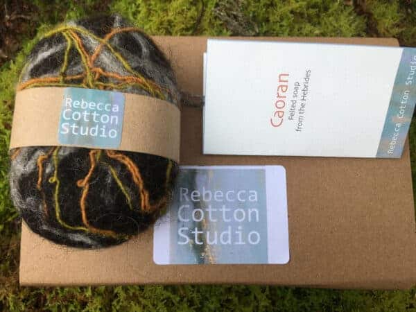 Felted soap: Caoran - handmade by Rebecca Cotton Studio (view 5)