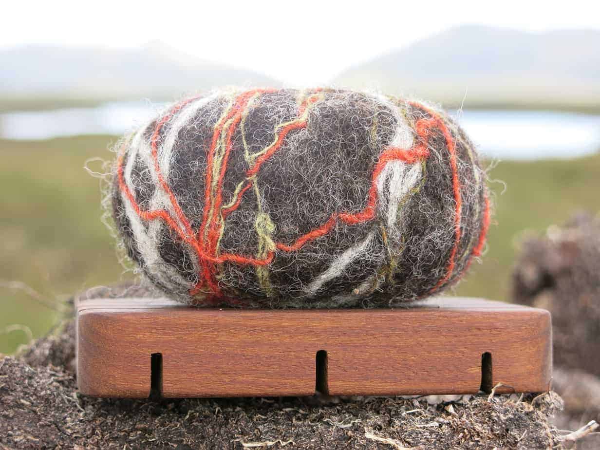 Felted soap: Caoran - handmade by Rebecca Cotton Studio (view 4)