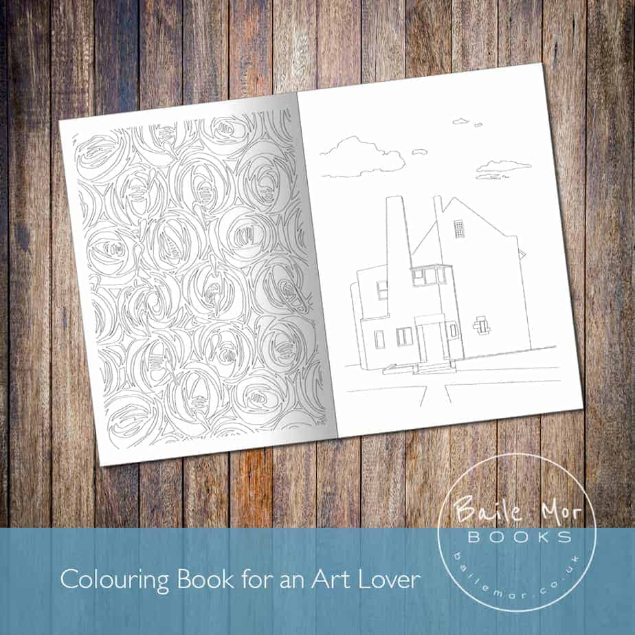 Charles Rennie Mackintosh colouring book - Image 1