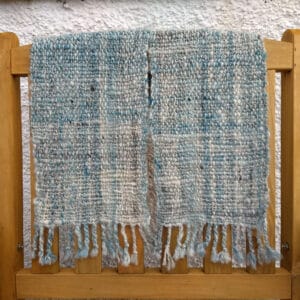 Handwoven scarf from handspun yarn - made in Shetland - Image 2