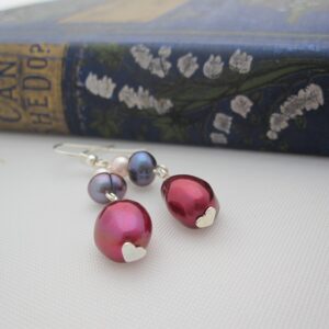 Pearl Earrings with 925 silver ear wires - Image 4