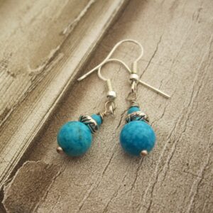 Blue Drop Earrings - Image 1