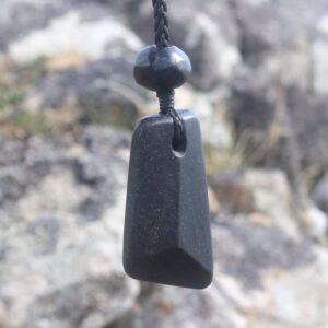 Basaltic Gneiss Tripartite Pendant - handmade by Gneiss Things (view 2)