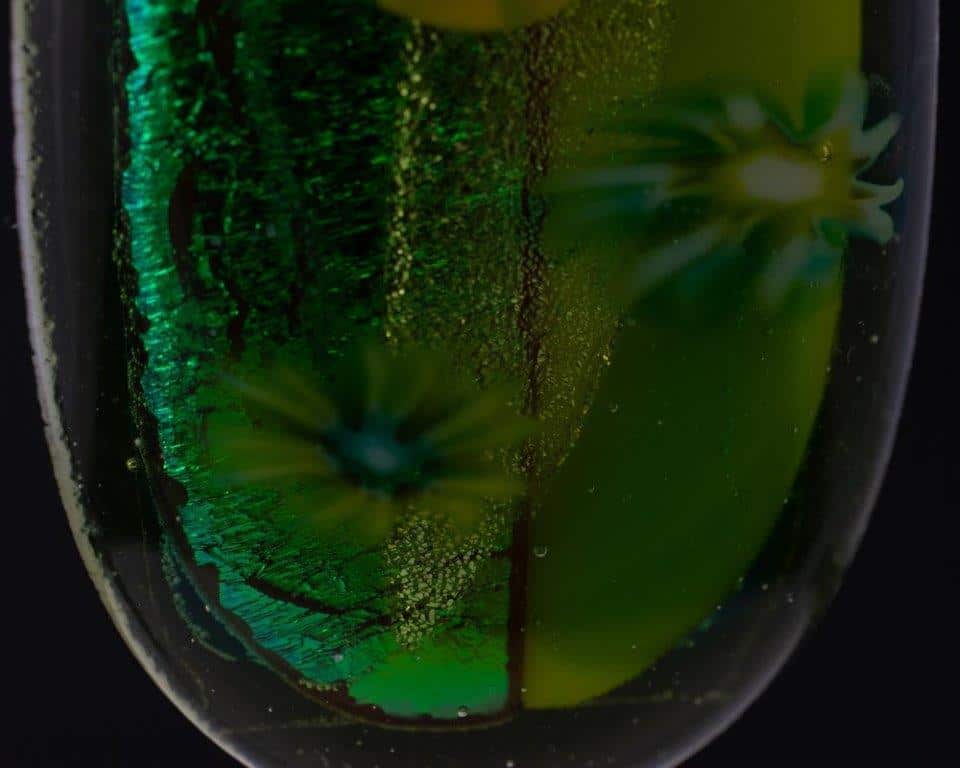 Dichroic fused glass pendant - handmade by A little bit of glass (view 3)