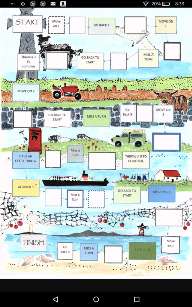 Island Life Game Poster - handmade by Camella Crafts