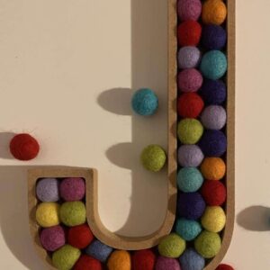 Felt ball letter - handmade by Crafting at No 8 (view 7)