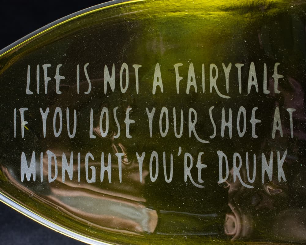 Sandblasted Glass Platter - handmade by A little bit of glass (view 2)