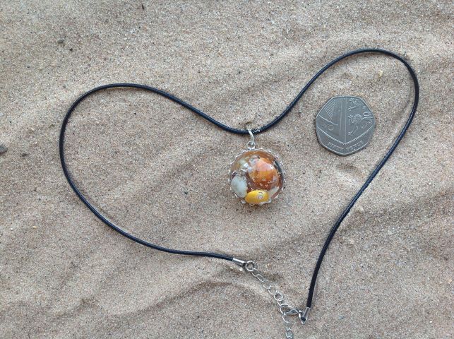 Glass & Resin Pendant - Image 1