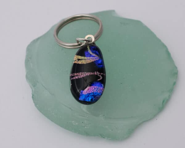 Fused Glass Keyring - handmade by A little bit of glass (view 2)