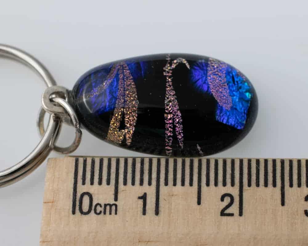 Fused Glass Keyring - handmade by A little bit of glass (view 3)