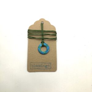 Hand Painted Do Nut Pendant 6 - handmade by Camella Crafts