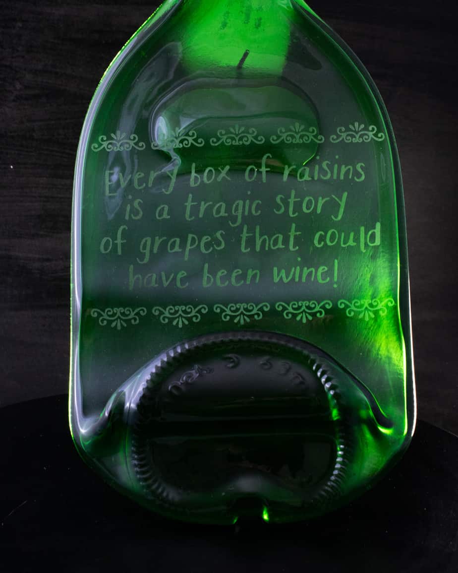 Sandblasted Glass Platter - Image 3