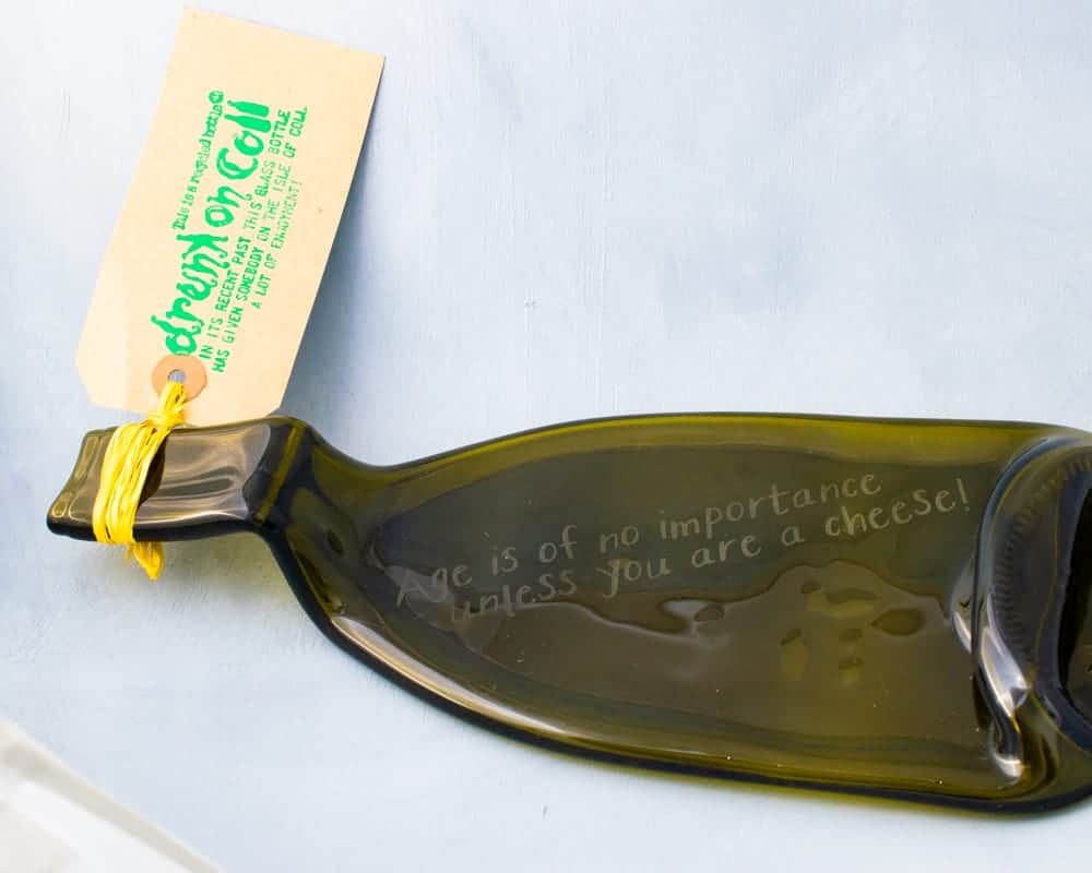 Sandblasted Glass Platter - Image 2