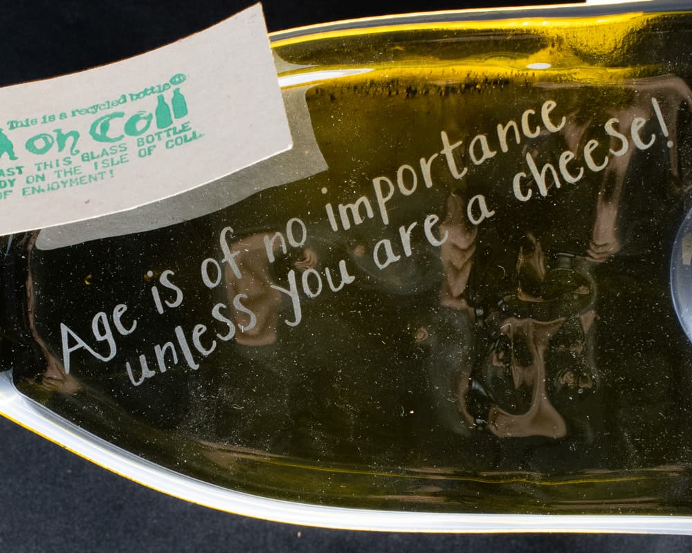 Sandblasted Glass Platter - Image 1