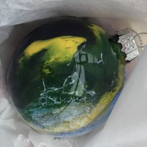 Hand painted baubles (group of 3) - Image 6