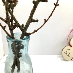 Wooden Antler Heart Decoration - Image 4