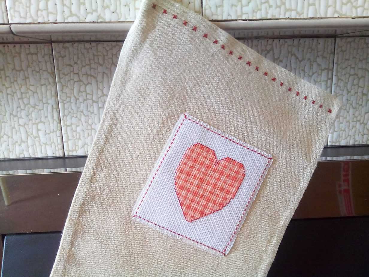Country Hearts Christmas Stocking - Image 4