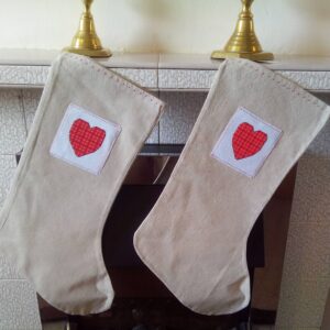 Country Hearts Christmas Stocking - Image 5