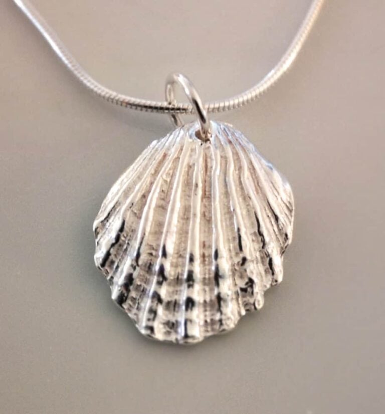 Tiree Silver large Cockle shell