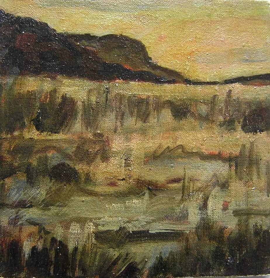 Loch Fada in evening light Colonsay - handmade by Jane Rose