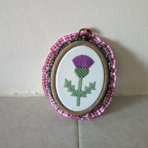 Scottish Thistle mini wall art hanging - Image 2
