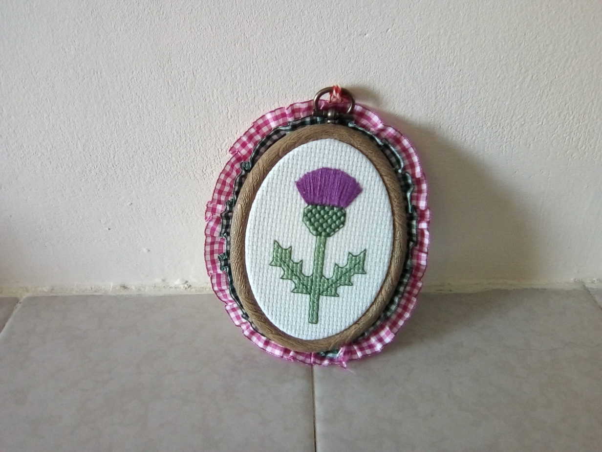 Scottish Thistle mini wall art hanging - Image 2