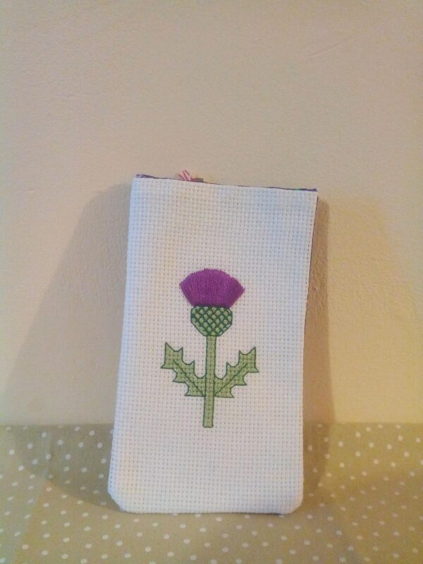Scottish Thistle gadget sock - handmade by Christie Country Crafts (view 4)