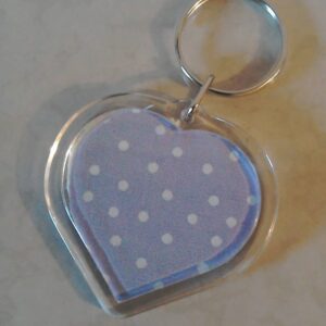Sweet Dreams Cross Stitched heart Keyring - Image 2
