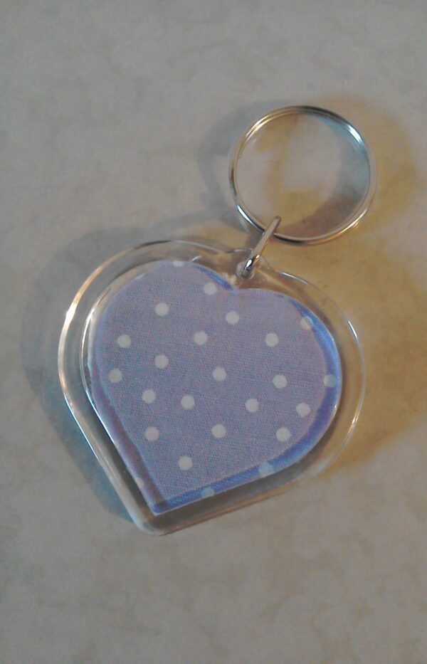 Sweet Dreams Cross Stitched heart Keyring