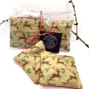 Set of 2 scented Festive Fabric Handwarmers - handmade by Camella Crafts (view 3)